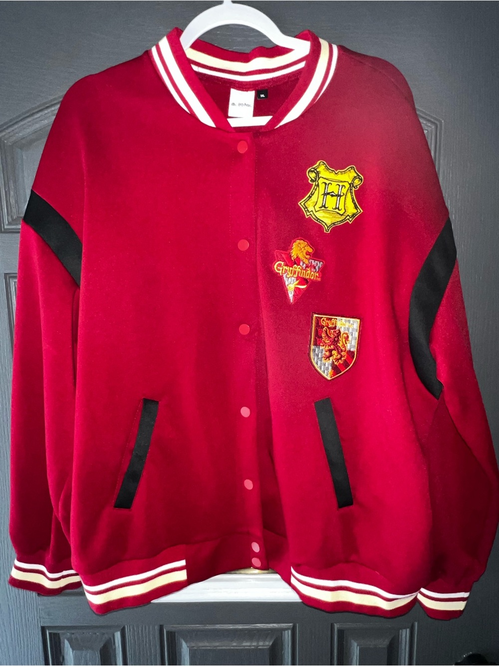 Harry Potter Gryffindor-Inspired Red Varsity Jacket